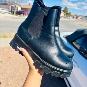Platform alt emo boots size 8